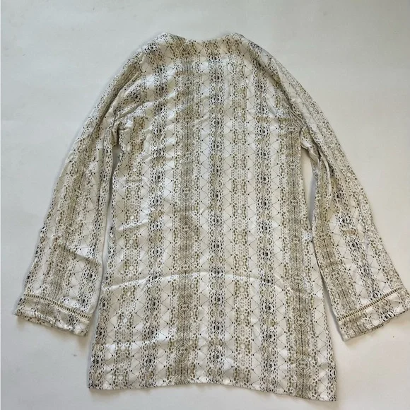 Faithfull The Brand Roman Dress Oasis Print Tie Small Beach Bohemian Coverup - Picture 3 of 7